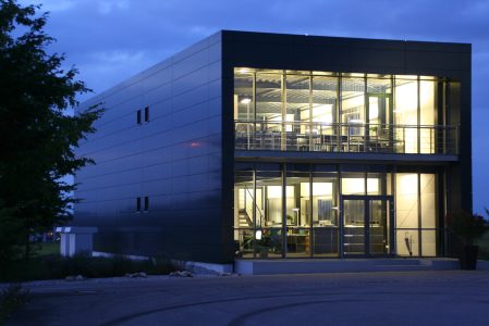 Modern office in a small town in southern Germany.